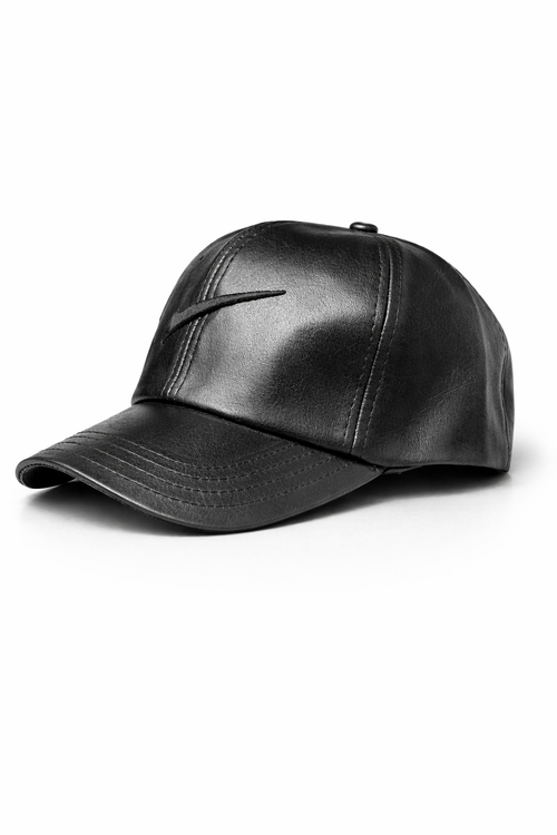 "Urban Leather Cap, Comfort Meets Style"